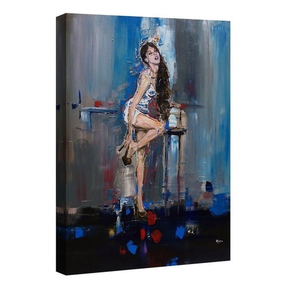 Epic Graffiti "Nicki" by Oscar Alvarez Pardo, Giclee Canvas Wall Art 18"x26"