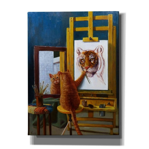 Epic Graffiti 'Norman Catwell' by Lucia Heffernan, Canvas Wall Art, 40"x54"