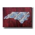 thumbnail image 1 of Epic Graffiti 'North Carolina License Plate Map' by Design Turnpike, Giclee Canvas Wall Art, 26"x18", 1 of 2