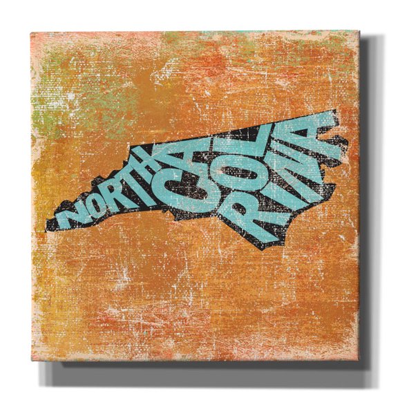 Epic Graffiti 'North Carolina' by Art Licensing Studio Canvas Wall Art, 18" x 18"