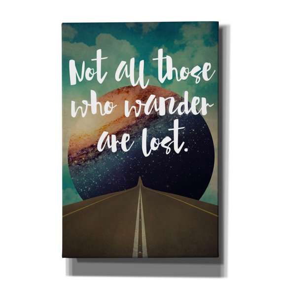 Epic Graffiti 'Not All Those' by Elo Marc, Canvas Wall Art, 12"x18"