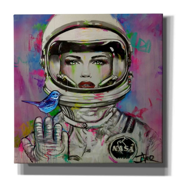 Epic Graffiti 'Nova Nova' by Loui Jover, Canvas Wall Art, 12"x12"