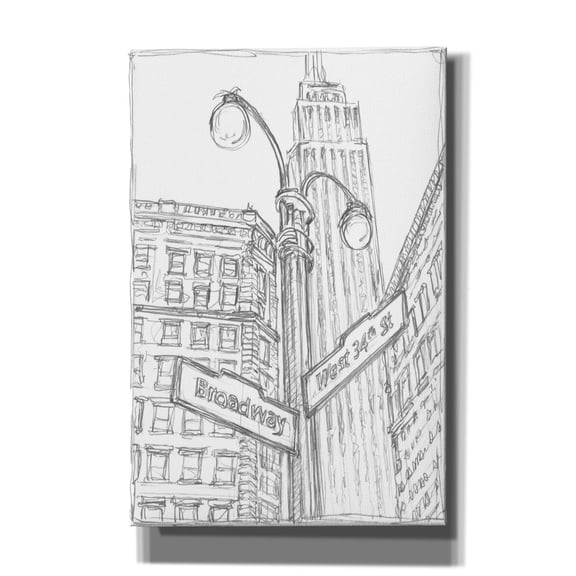 Epic Graffiti 'Ny Intersection 2' by Ethan Harper Canvas Wall Art, 12" x 18"