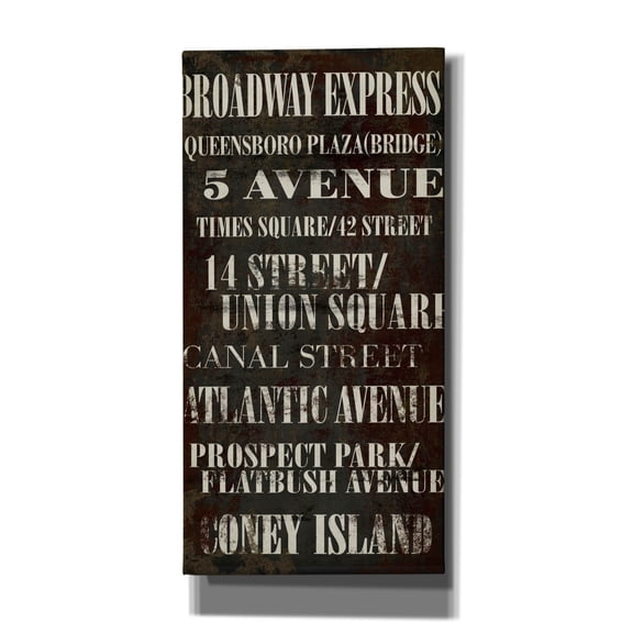 Epic Graffiti 'Ny Subway Express' by Art Licensing Studio Canvas Wall Art, 12" x 24"