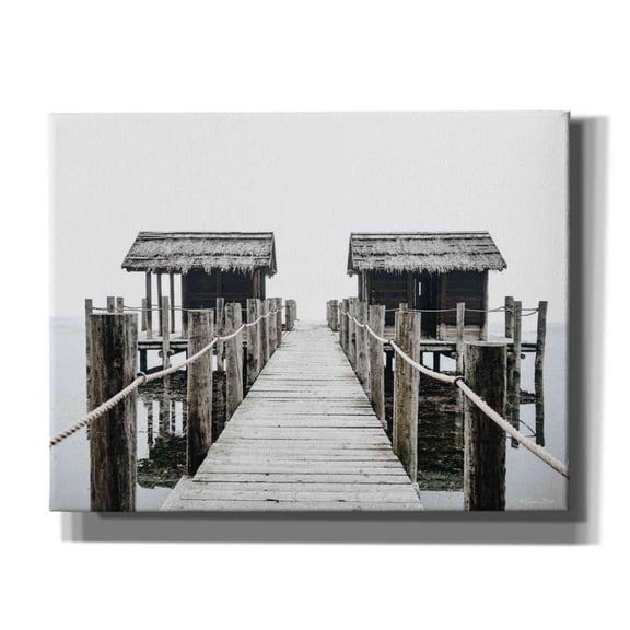 Epic Graffiti'Ocean Pier' by Susan Ball, Giclee Canvas Wall Art, 34"x26"