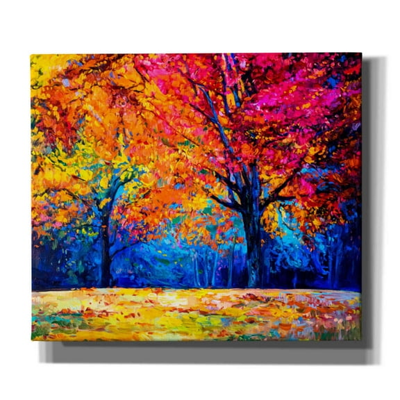 Epic Graffiti 'October' by Epic Portfolio, Giclee Canvas Wall Art, 30"x26"