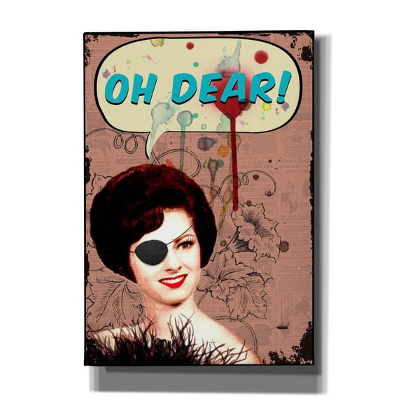 Epic Graffiti 'Oh Dear' by Elo Marc, Canvas Wall Art, 18"x26"