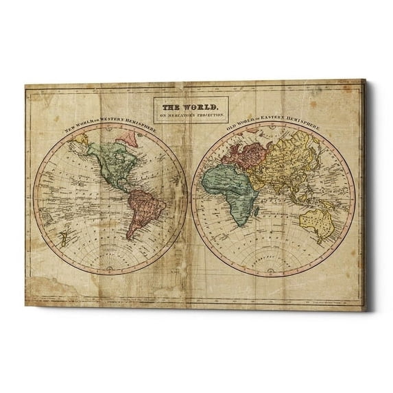 Epic Graffiti 'Old World Eastern Western' by Wild Apple Portfolio, Canvas Wall Art, 26"x40"