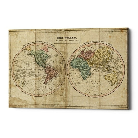 Epic Graffiti 'Old World Eastern Western' by Wild Apple Portfolio, Canvas Wall Art, 40"x60"