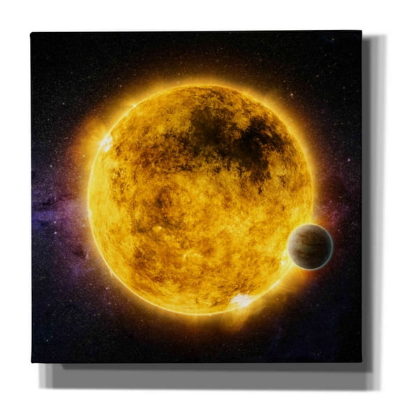 Epic Graffiti 'Older Sun-Like Star,' Canvas Wall Art, 26"x26"