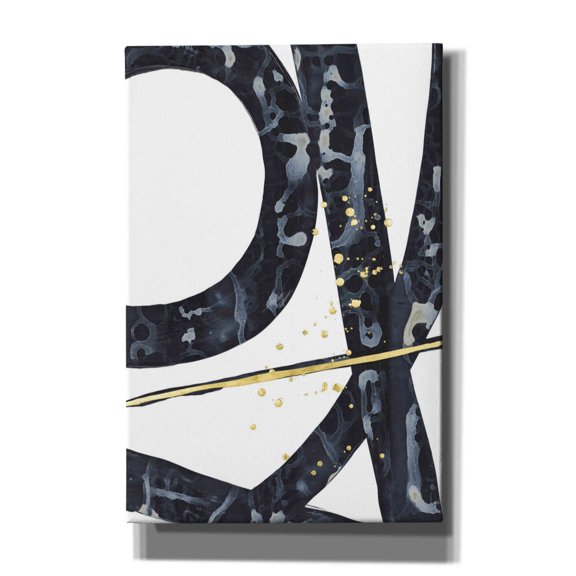 Epic Graffiti 'Onyx Tracery II' by Renee W Stramel, Canvas Wall Art, 40"x60"