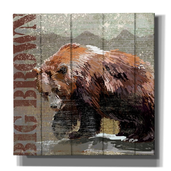 Epic Graffiti 'Open Season Bear'  by Art Licensing Studio Canvas Wall Art, 18" x 18"
