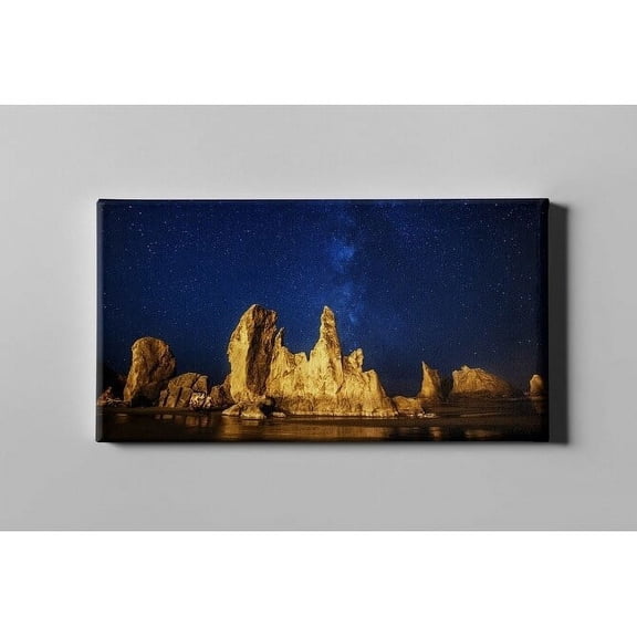 Epic Graffiti "Oregon Nights" by Darren White, Giclee Canvas Wall Art 20" x 40"