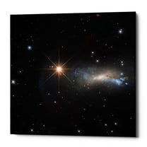 Epic Graffiti  "Outshine" Hubble Space Telescope Giclee Canvas Wall Art - Yellow 37" x 37"