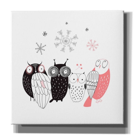 Epic Graffiti 'Owl IV' by GraphINC, Giclee Canvas Wall Art, 12"x12"