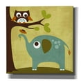 thumbnail image 1 of Epic Graffiti 'Owl and Elephant' by Nancy Lee, Canvas Wall Art, 26"x26", 1 of 2