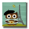 thumbnail image 1 of Epic Graffiti 'Owl in Paris' by Nancy Lee, Canvas Wall Art, 18"x18", 1 of 2