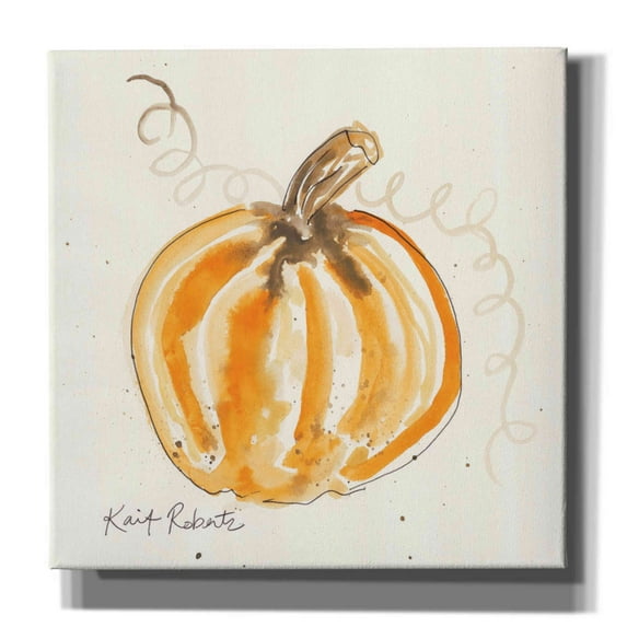 Epic Graffiti 'P is for Pumpkin' by Kait Roberts, Canvas Wall Art, 12"x12"