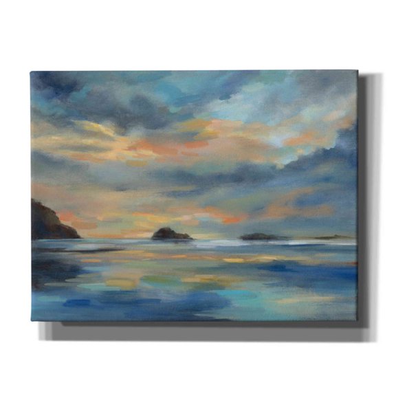 Epic Graffiti 'Pacific Sunset' by Silvia Vassileva, Canvas Wall Art, 34"x26"