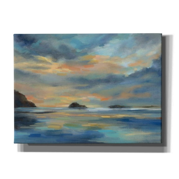 Epic Graffiti 'Pacific Sunset' by Silvia Vassileva, Canvas Wall Art, 54"x40"