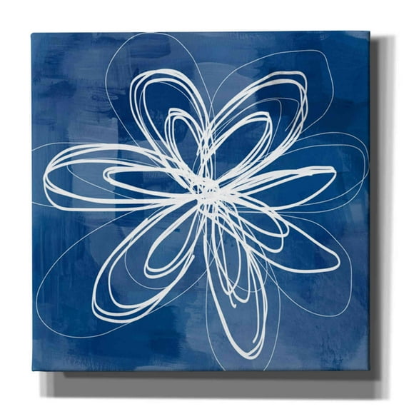 Epic Graffiti 'Painted Sky Flower' by Linda Woods, Canvas Wall Art, 12"x12"