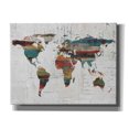 thumbnail image 1 of Epic Graffiti 'Painted World Map IV' by Irena Orlov, Canvas Wall Art, 34"x26", 1 of 8