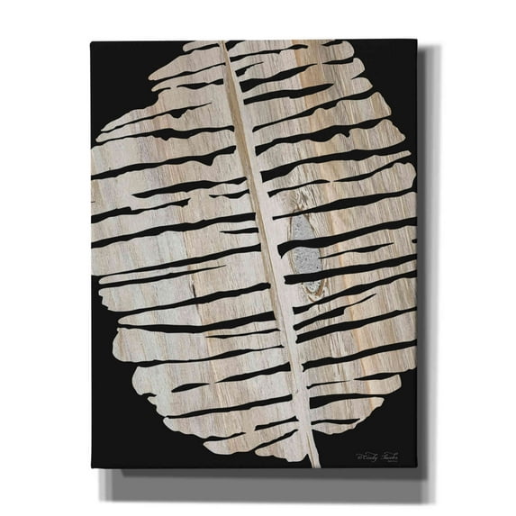 Epic Graffiti 'Palm Frond Wood Grain II' by Cindy Jacobs, Canvas Wall Art, 26"x34"