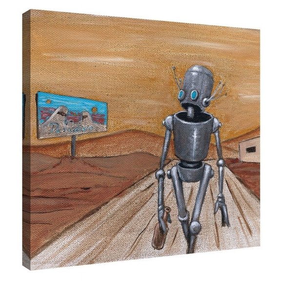 Epic Graffiti  "Paradisio" by Craig Snodgrass, Giclee Canvas Wall 18"x18"