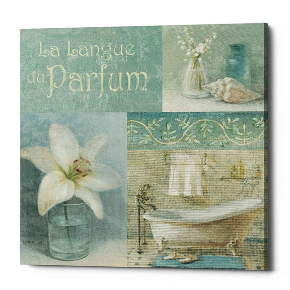 Epic Graffiti  "Parfum I" by Danhui Nai, Giclee Canvas Wall Art 26" x 26"