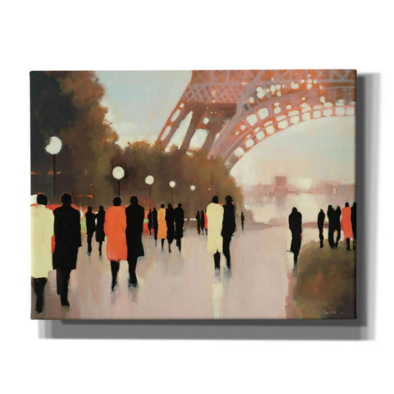 Epic Graffiti 'Paris Remembered' by Lorraine Christie, Giclee Canvas Wall Art, 34"x26"
