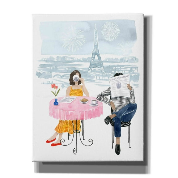 Epic Graffiti 'Paris in Love II' by Grace Popp, Canvas Wall Art, 26"x34"