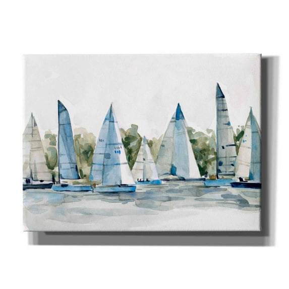 Epic Graffiti 'Pastel Marina I' by Emma Scarvey, Canvas Wall Art, 54"x40"