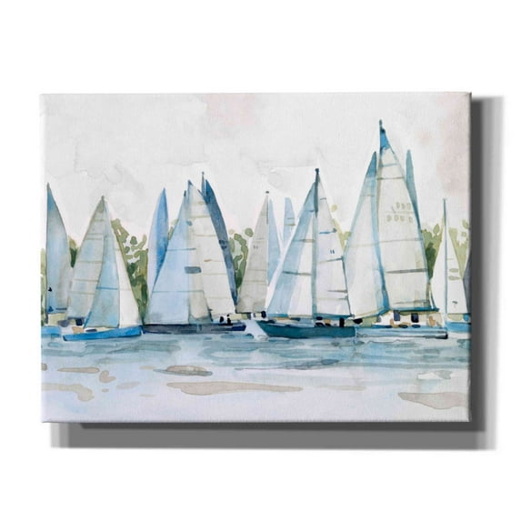 Epic Graffiti 'Pastel Marina II' by Emma Scarvey, Canvas Wall Art, 34"x26"