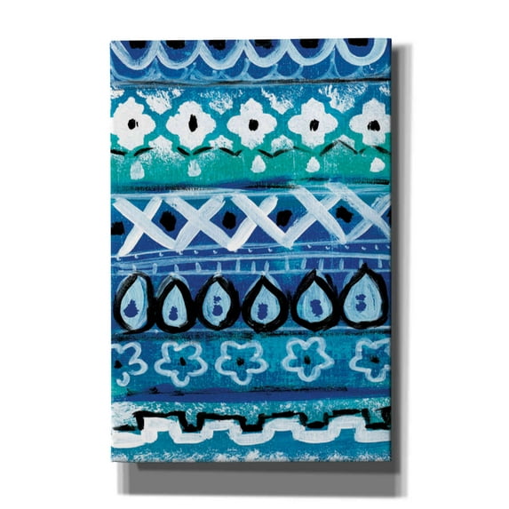 Epic Graffiti 'Pattern Painting V' by Linda Woods, Canvas Wall Art, 12"x18"