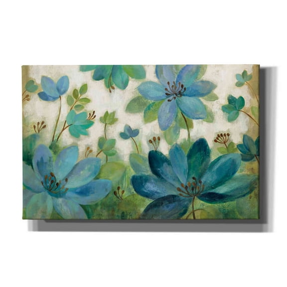 Epic Graffiti 'Peacock Bloom' by Silvia Vassileva, Canvas Wall Art, 40"x26"