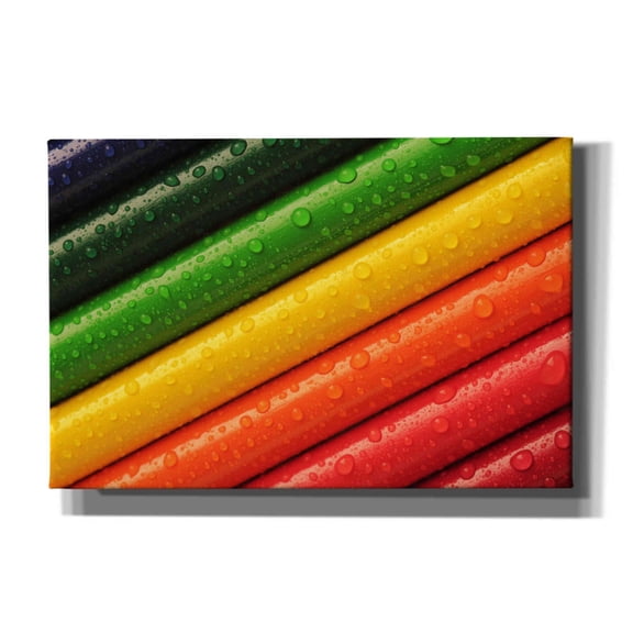 Epic Graffiti 'Pencil Rainbow' by Epic Portfolio, Giclee Canvas Wall Art, 18"x12"