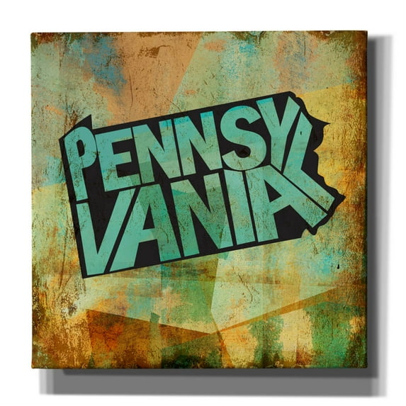 Epic Graffiti 'Pennsylvania' by Art Licensing Studio Canvas Wall Art, 18" x 18"