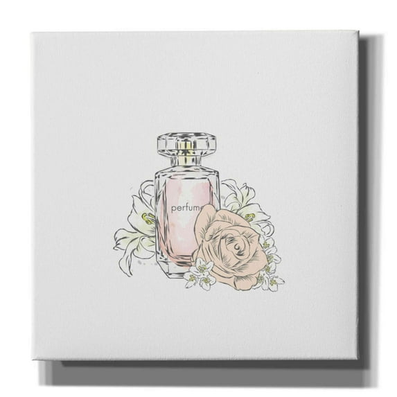 Epic Graffiti 'Perfume VII' by Incado, Giclee Canvas Wall Art, 12"x12"