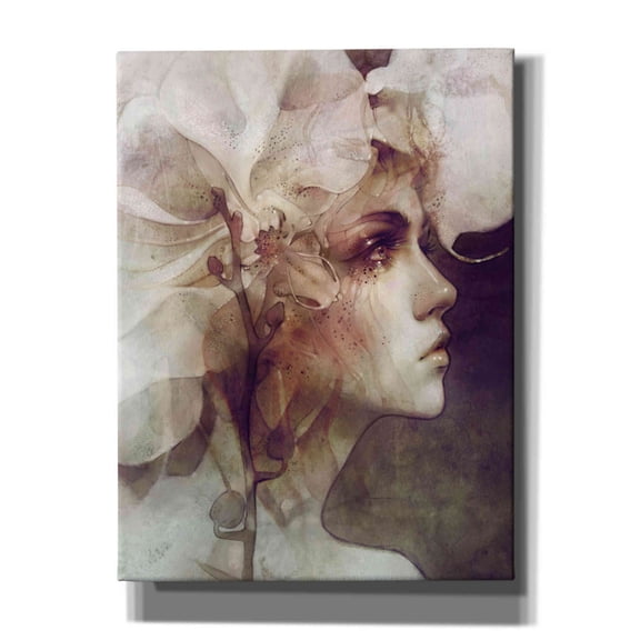 Epic Graffiti 'Petal' by Anna Dittman, Giclee Canvas Wall Art, 12"x16"