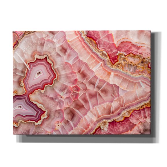 Epic Graffiti 'Pink Mineral Mosaic' by Svetlana Aleynikova Canvas Wall Art, 16" x 12"