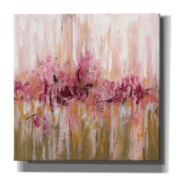 Epic Graffiti 'Pink Reflections' by Silvia Vassileva, Canvas Wall Art, 26"x26"