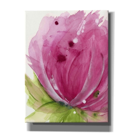 Epic Graffiti 'Pink' by Dawn Derman, Giclee Canvas Wall Art, 12"x16"