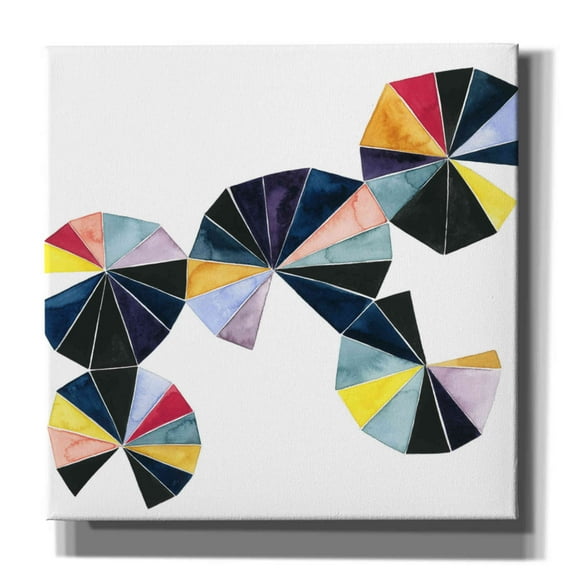 Epic Graffiti 'Pinwheel Bright I' by Grace Popp, Canvas Wall Art, 12"x12"