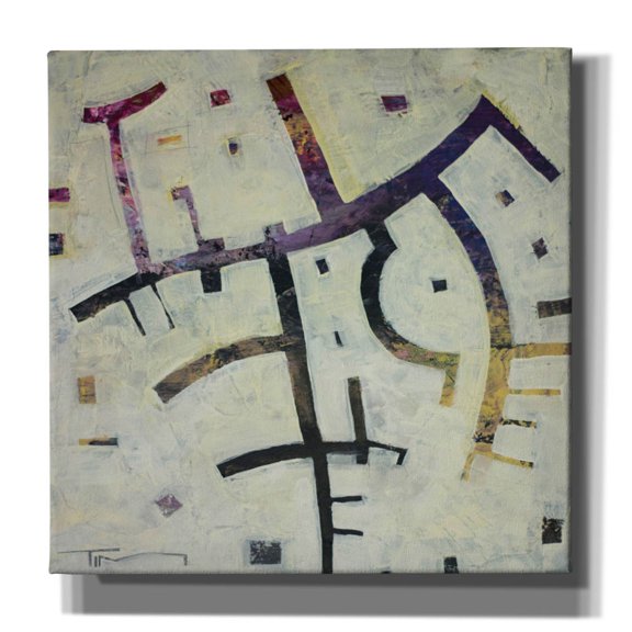 Epic Graffiti 'Pirate Map' by Tim Nyberg, Canvas Wall Art, 37"x37"