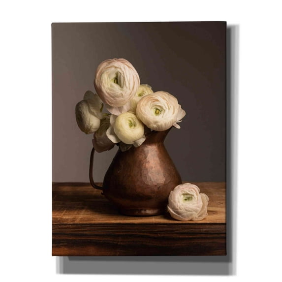 Epic Graffiti 'Pitcher Perfect Petals' by Leah McLean Giclee Canvas Wall Art, 12"x16"