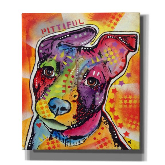 Epic Graffiti 'Pittiful' by Dean Russo, Giclee Canvas Wall Art, 26"x30"