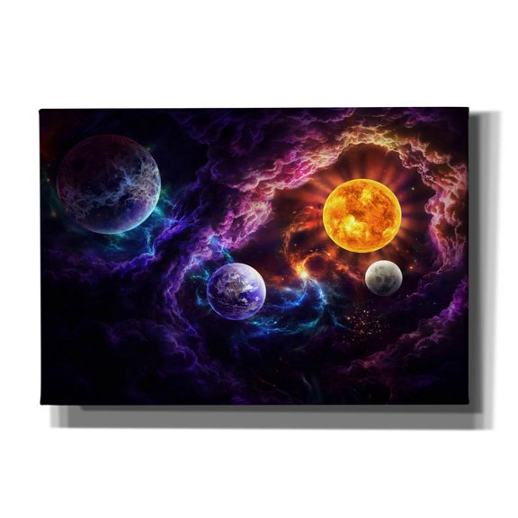 Epic Graffiti 'Plan of Salvation' by JoJoesArt, Canvas Wall Art, 26"x18"