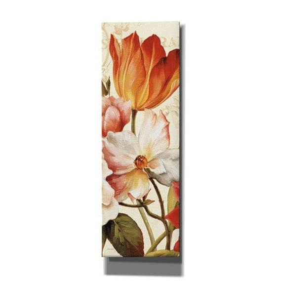 Epic Graffiti 'Poesie Florale Panel I' by Lisa Audit, Canvas Wall Art, 20"x60"