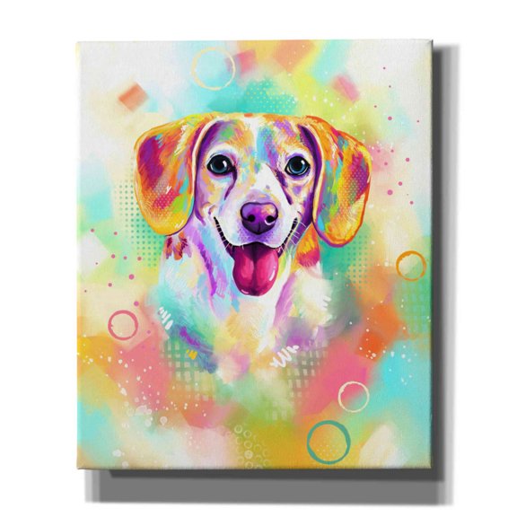 Epic Graffiti 'Pop Art Beagle 2' by Furbaby Affiliates, Canvas Wall Art, 20"x24"