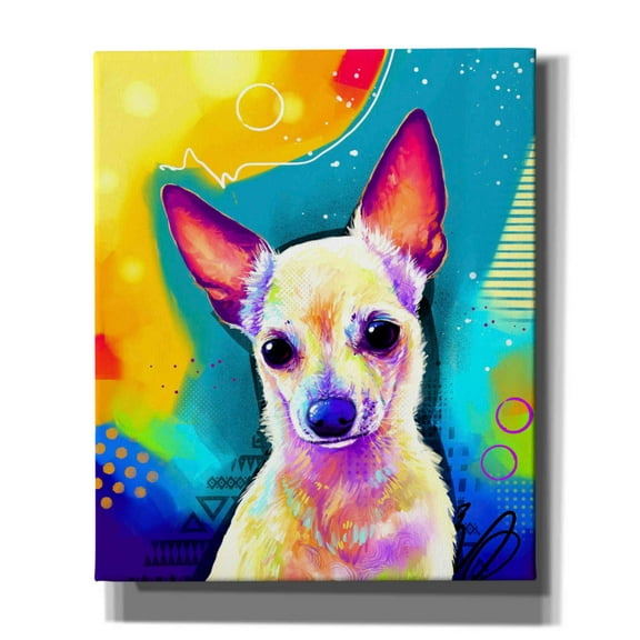 Epic Graffiti 'Pop Art Chihuahua 2' by Furbaby Affiliates, Canvas Wall Art, 20"x24"